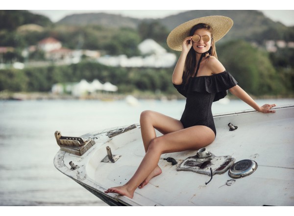 Swimsuit Camille Black One Piece