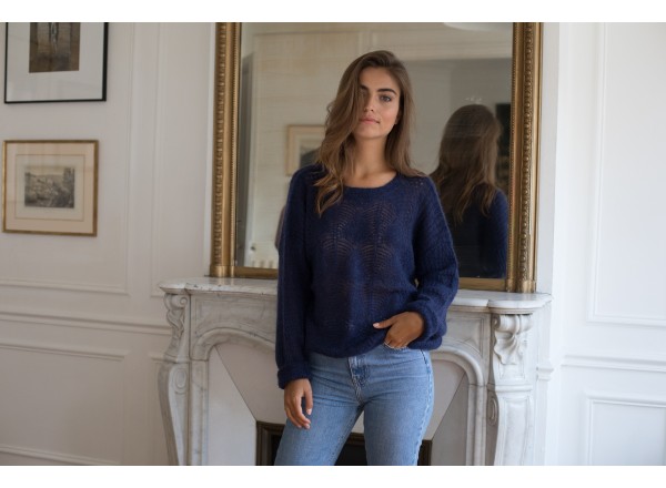 Pull Edmond bleu marine 