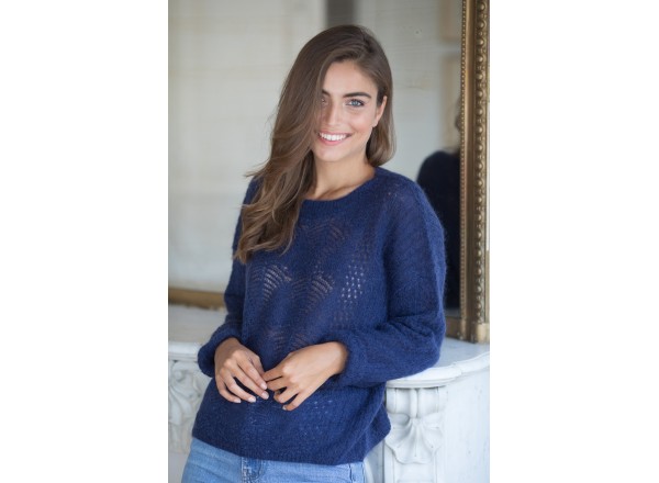 Pull Edmond bleu marine 