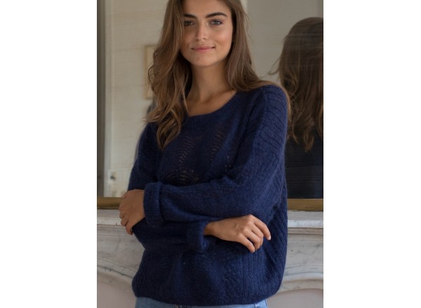 Pull Edmond bleu marine 