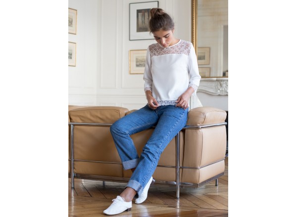 White blouse Dalida 