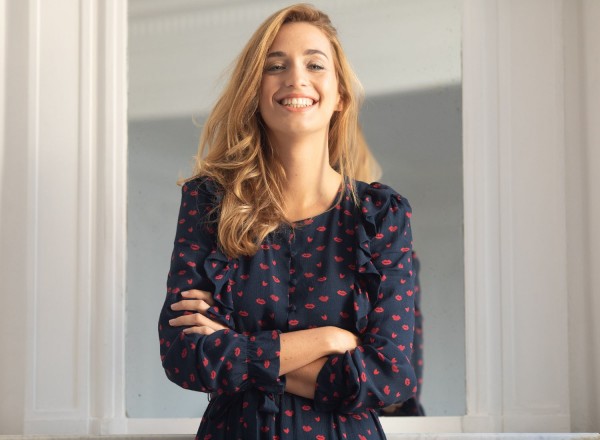 Victorienne printed dress