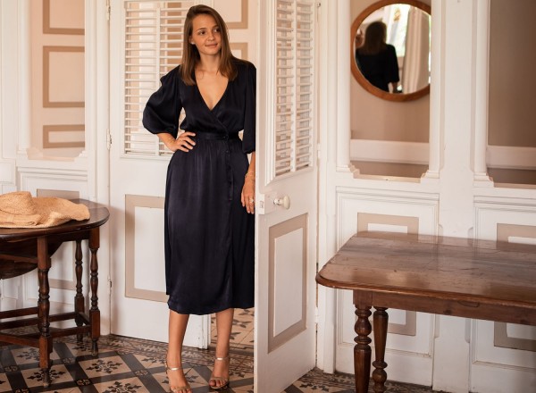 Robe Hida bleu marine 