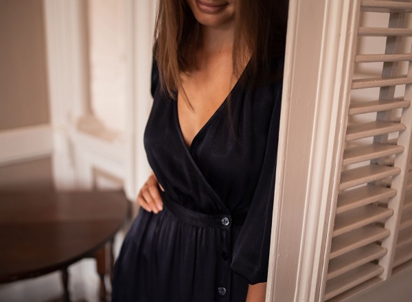 Robe Hida bleu marine 