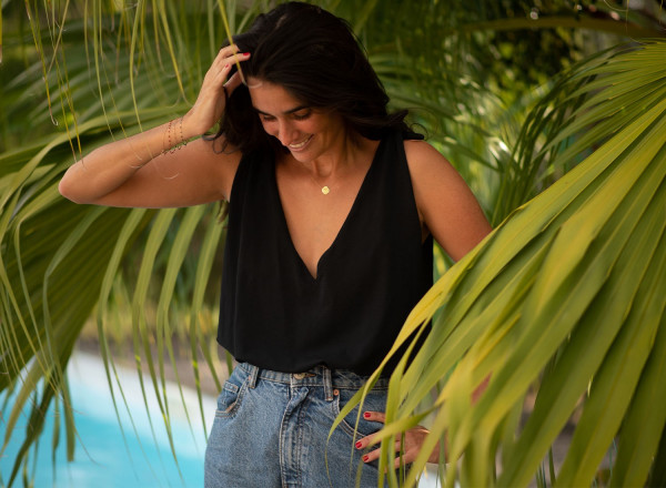 Maillot une pièce Charlotte noir