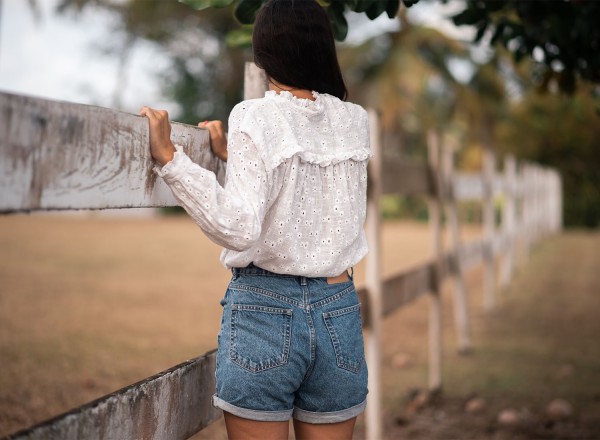 Blouse Daphnée blanche 