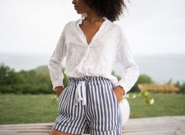 Blouse Daphnée blanche 