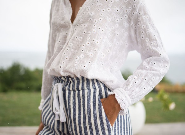 Blouse Daphnée blanche 