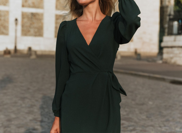 Robe Mazarine vert sapin 