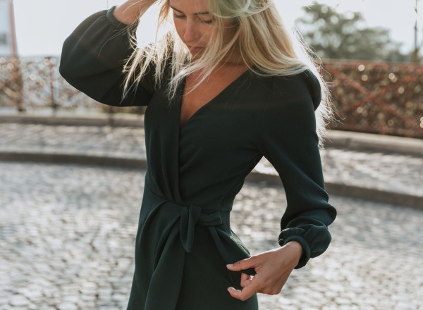 Robe Mazarine vert sapin 