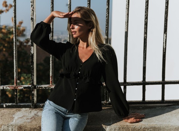 Top katia noir 