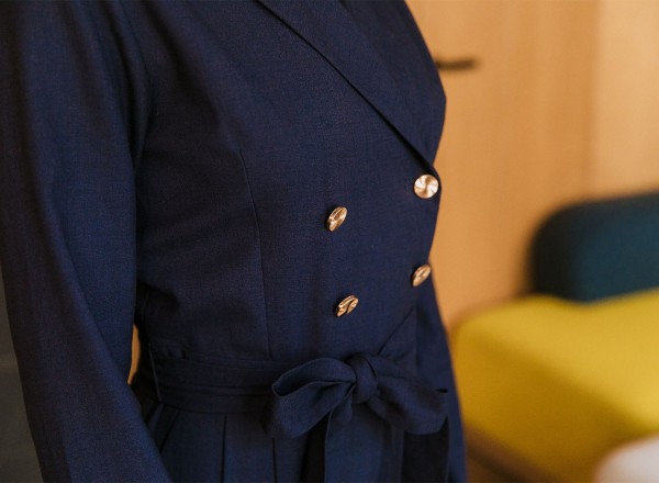Combinaison saharienne bleu marine