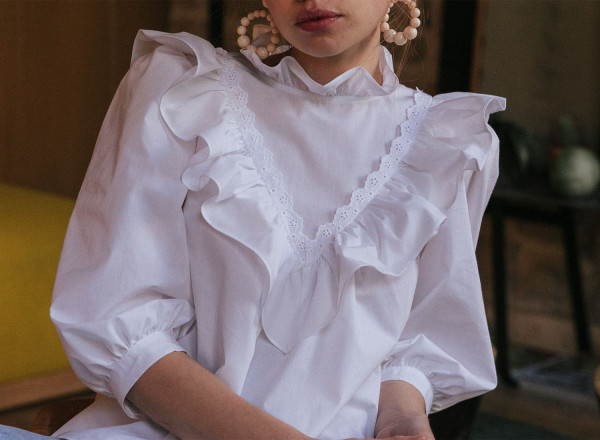 Blouse Emeline blanche  