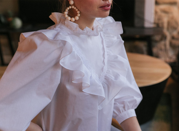 White Emeline blouse
