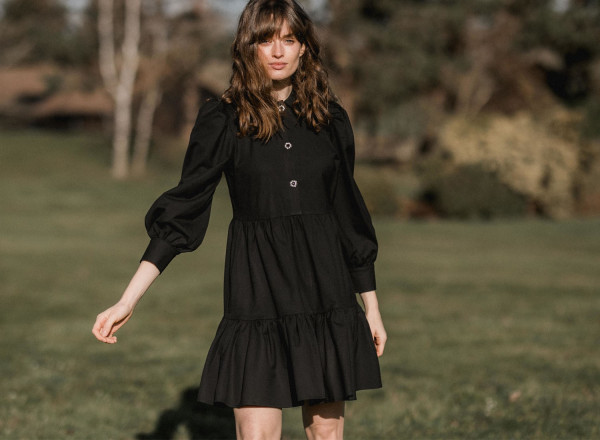 Robe Hortensia noire