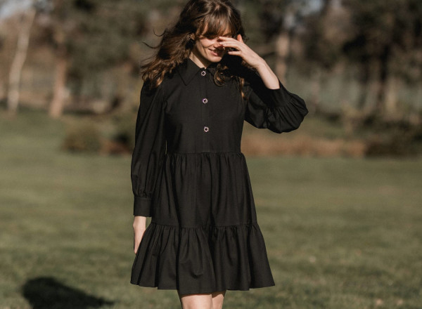 Robe Hortensia noire
