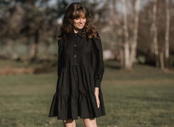 Robe Hortensia noire