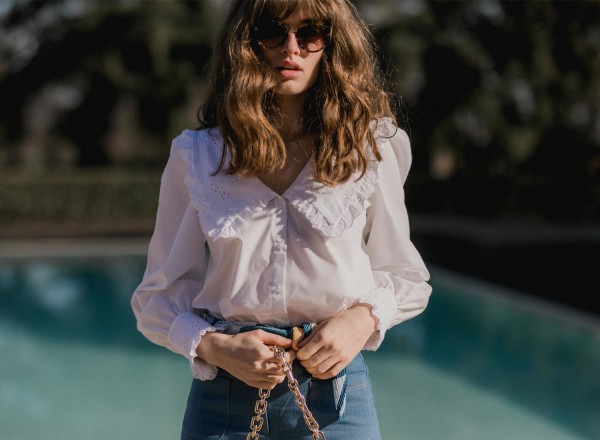 Blouse Noam blanche   