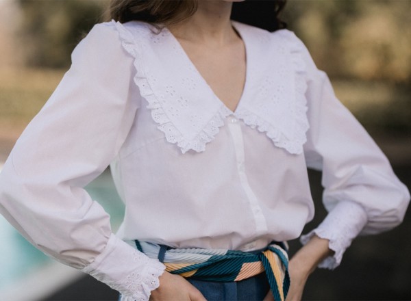 Blouse Noam blanche   