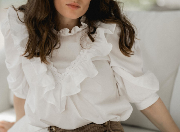 Blouse Emeline blanche  